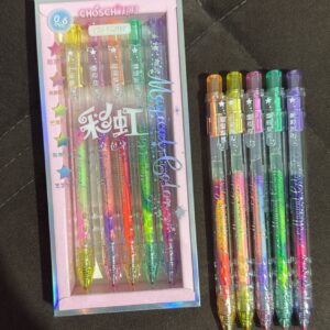 Kit 5 Caneta Magical Color Gel Rainbow