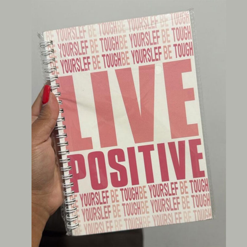 Caderno Espiral Live Positive (unidade)