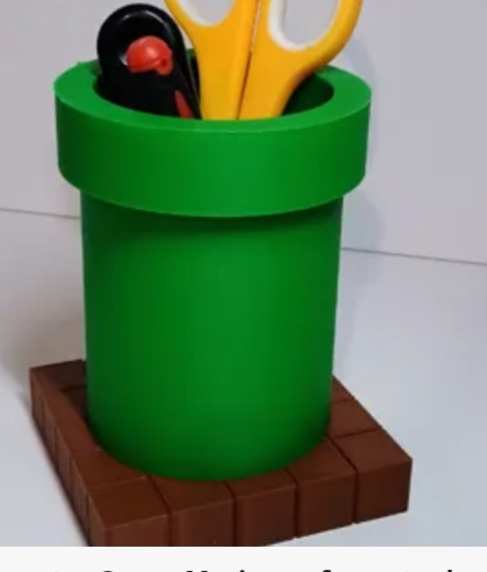 Porta Caneta Super Mario Cano
