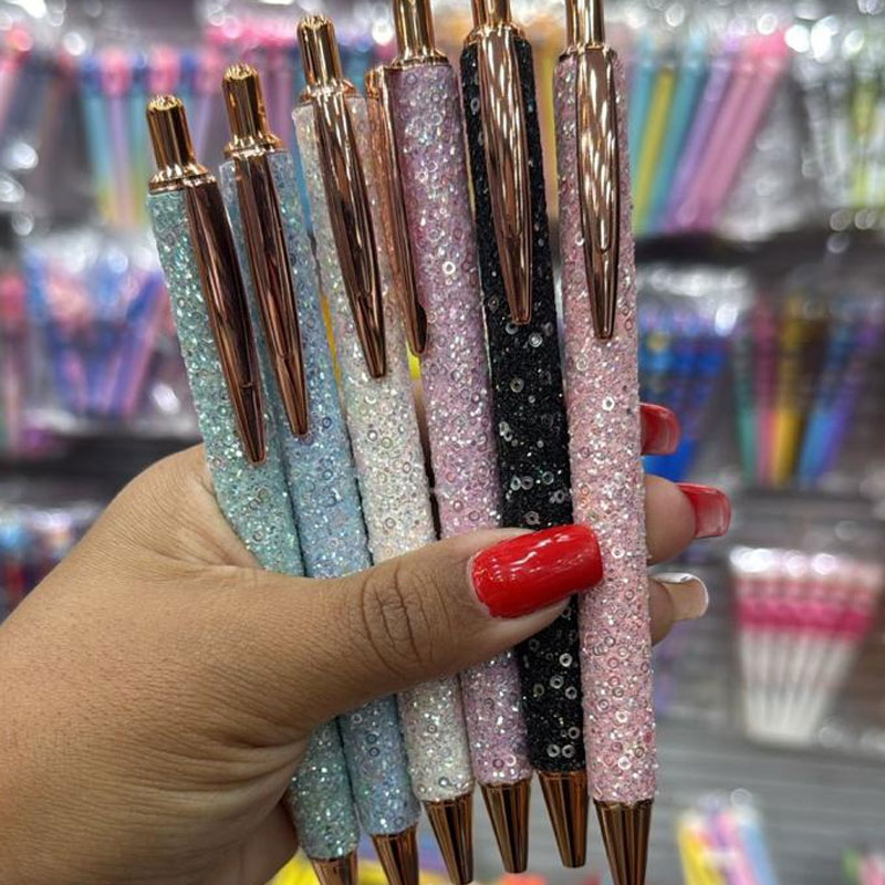 Caneta Luxo Brilho Strass (unidade)