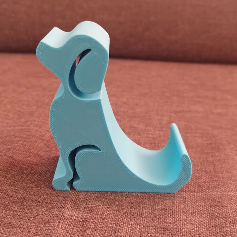 Suporte de celular em formato de cachorro