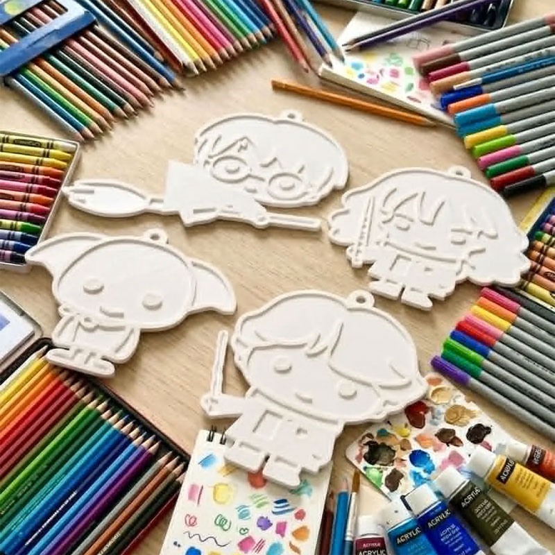 Kit com 4 Placas 3D para Pintar Harry Potter