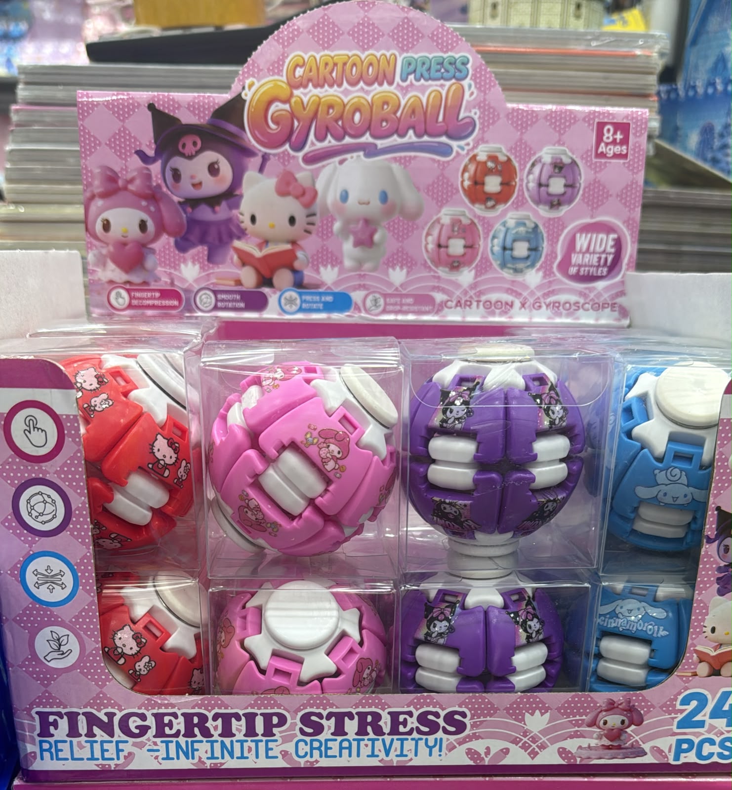 Brinquedo Bola Fidget Spinner Sanrio