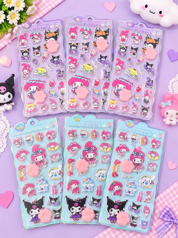 Adesivos em Relevo 3D Sanrio