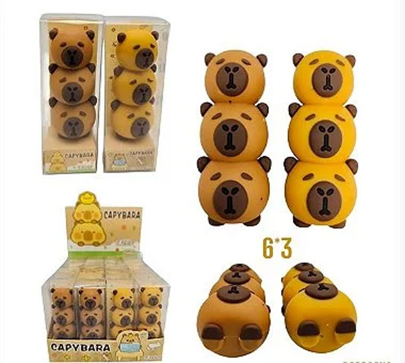Borracha 3D Capivara (unidade)
