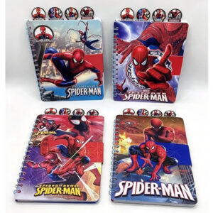 Caderno Decorado com Divisórias Homem Aranha