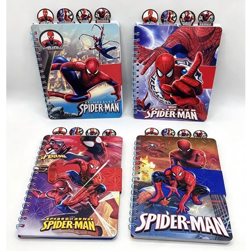 Caderno Decorado com Divisórias Homem Aranha