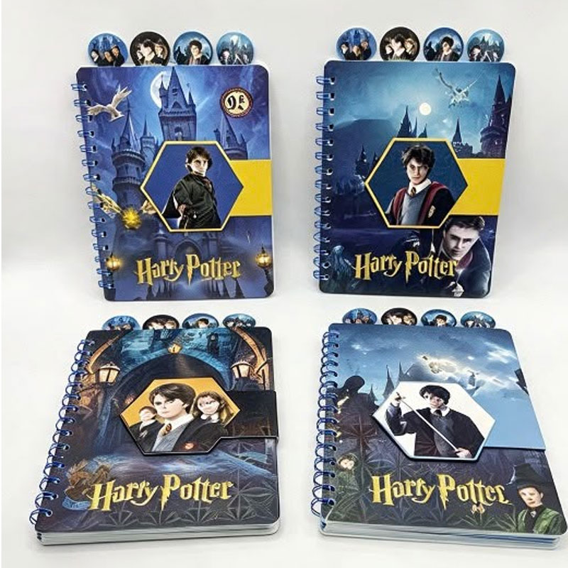 Caderno Decorado com Divisórias Harry Potter