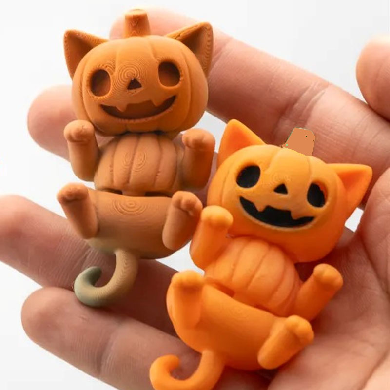Chaveiros Gato Abóbora de Halloween