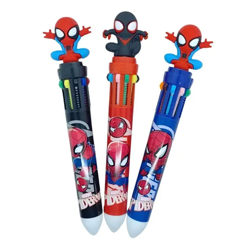 Caneta 10 Cores Homem Aranha (unidade)