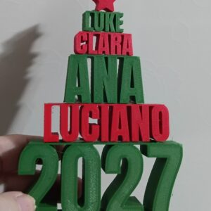 Árvore de Natal da Família (Personalizada)