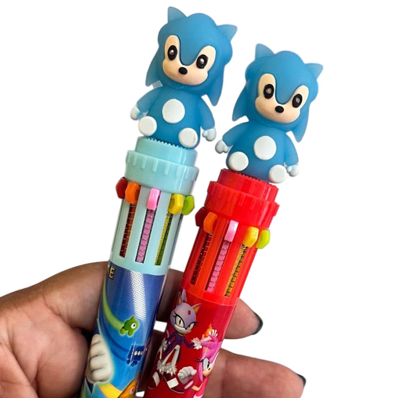 Caneta 10 Cores Sonic
