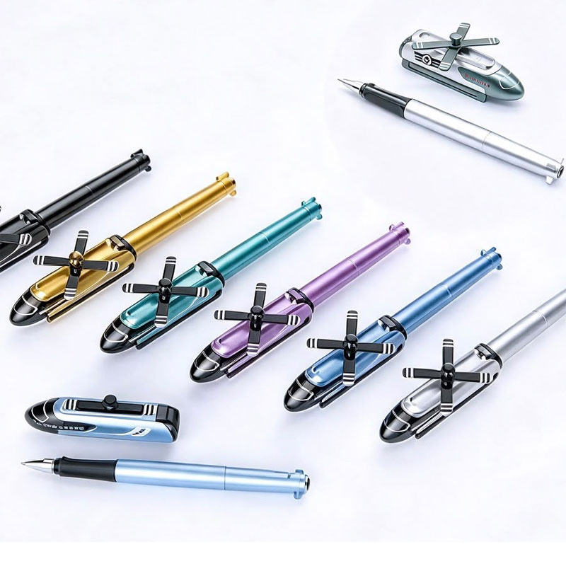 Caneta Gel Helicóptero Metálica 0.5mm