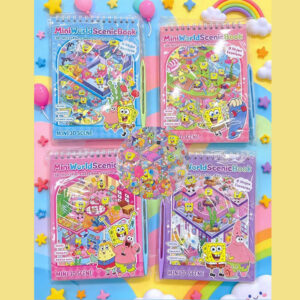 Livro de Cenários 3D com Adesivos Bob Esponja