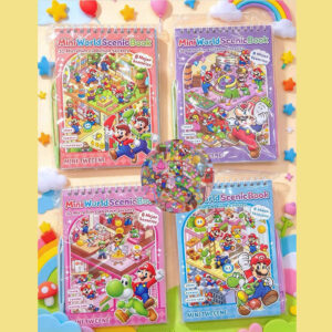 Mini World Livro de Cenários 3D com Adesivos Mário