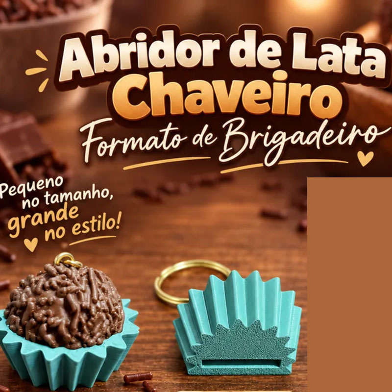 Chaveiro e Abridor de Lata Brigadeiro