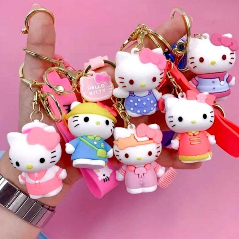 Chaveiro Hello Kitty Silicone 3D