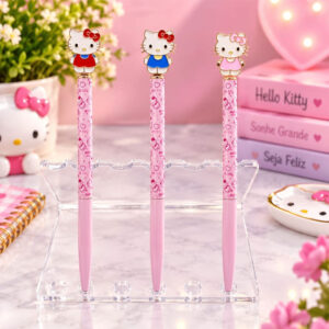 Caneta Luxo Hello Kitty (Topo Metal)