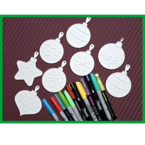 Kit 3 Placas 3D para Pintar Natal